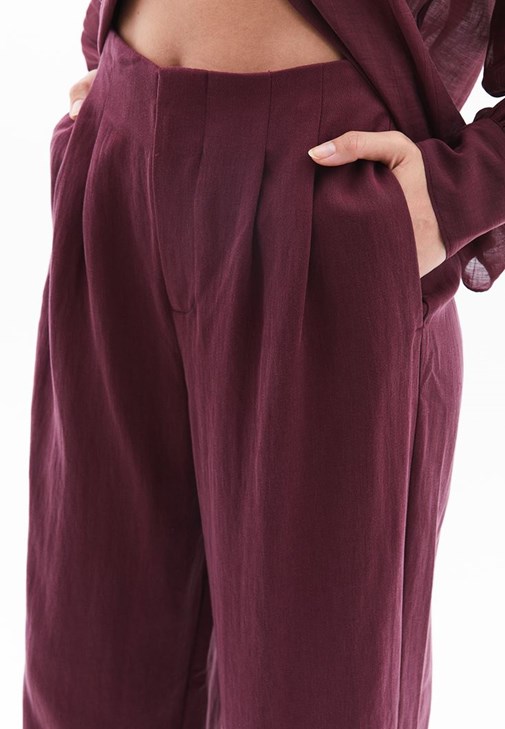 Pantolon ve Tencel Gömlek Kombini