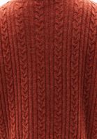 Women Orange Wool Blended Knitwear Sweater