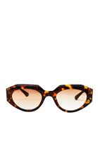 Bayan Kahverengi Kalın Çerçeveli Güneş Gözlüğü