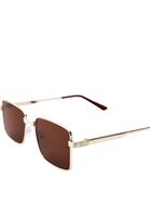 Bayan Kahverengi  Metalik Çerçeveli Güneş Gözlüğü