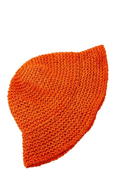 Turuncu Hasır Şapka