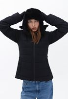 Bayan Siyah Kulak Korumalı Peluş Şapka