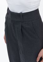 Bayan Gri Ultra Yüksek Bel Wide-Leg Pantolon