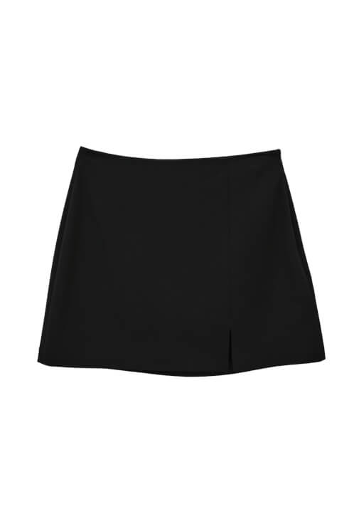 Mini Etek ve Çizgili Gömlek Kombini