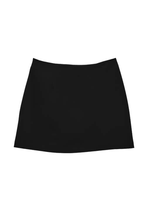 Mini Etek ve Çizgili Gömlek Kombini