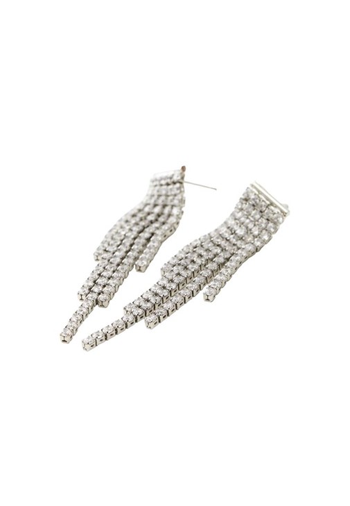 Gümüş Sallantılı Küpe