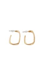 Bayan Altın Geometrik Şekilli Küpe