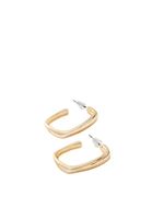 Bayan Altın Geometrik Şekilli Küpe