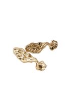 Bayan Altın Dokulu Küpe