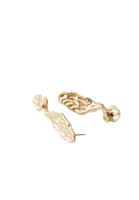 Bayan Altın Dokulu Küpe