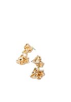 Bayan Altın Dokulu Küpe