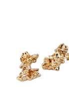 Bayan Altın Dokulu Küpe