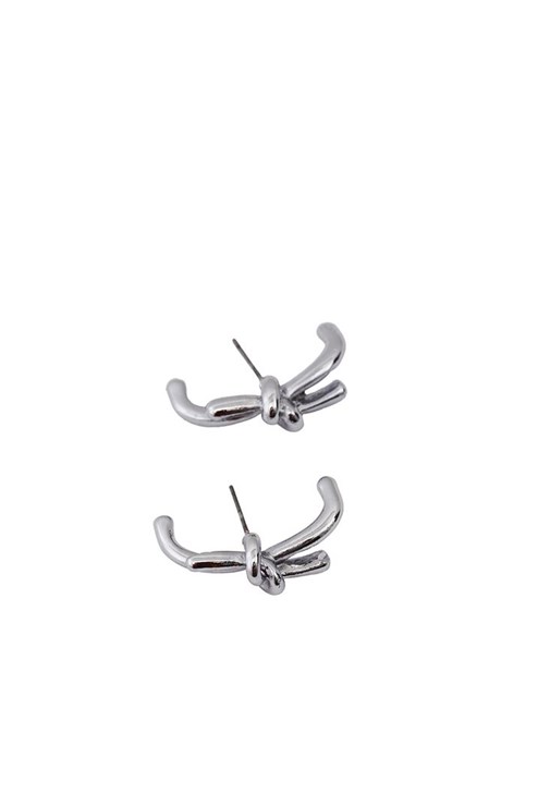 Gümüş Düğüm Detaylı Küpe