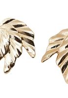 Bayan Altın Dokulu Küpe