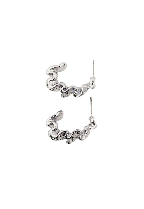 Gümüş Dokulu Küpe