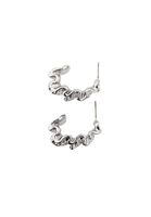 Bayan Gümüş Dokulu Küpe