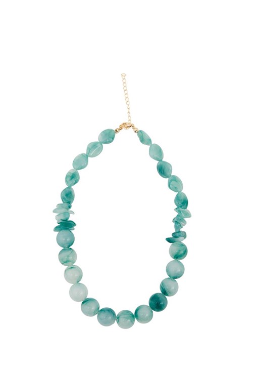 Çok Renkli Boncuklu Kolye