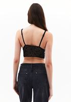 Tül Detaylı Bralet ve Pantolon Kombini