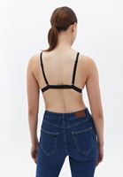 Bayan Siyah Biye Detaylı Bralet