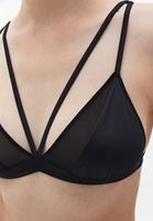 Bayan Siyah Biye Detaylı Bralet