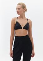 Bayan Siyah İnce Askılı Bralet