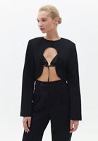Bayan Siyah İnce Askılı Bralet