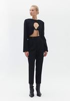Bayan Siyah İnce Askılı Bralet
