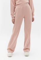 Bayan Pembe Yüksek Bel Straight-Fit Pantolon