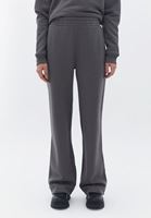 Bayan Gri Yüksek Bel Straight-Fit Pantolon