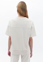 Bayan Krem Sıfır Yaka Sweatshirt