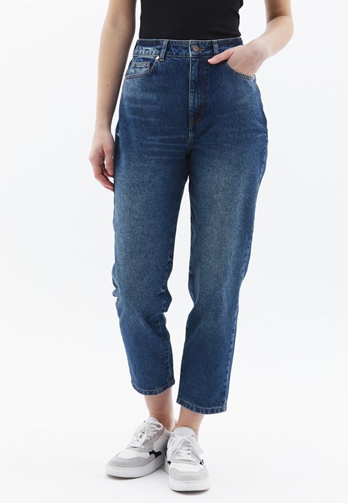 Kapitoneli Mont ve Mom-Fit Pantolon Kombini