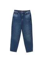 Mom-Fit Denim ve Pamuklu Atlet Kombini