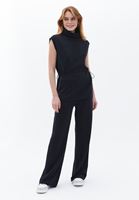 Bayan Siyah Yüksek Yaka Sweatshirt ( MODAL )