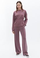 Bayan Pembe Yumuşak Dokulu Sweatshirt ( MODAL )