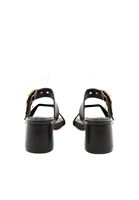 Bayan Siyah Toka Detaylı Topuklu Terlik