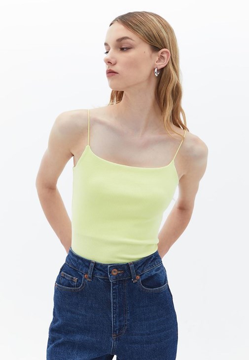 Sarı İnce Askılı Atlet