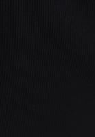 Bayan Siyah Pamuklu Bot Yaka Tişört