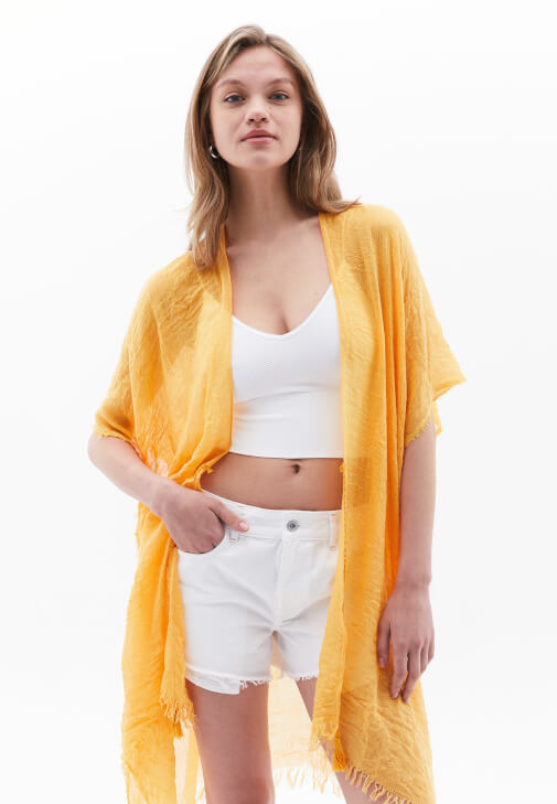 Kimono ve Mini Şort Kombini