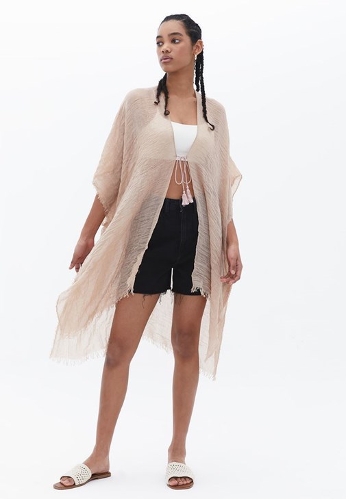 Basic Kimono ve Kısa Şort Kombini
