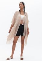Bayan Bej Basic Kimono