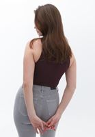 Bayan Gri Curvy Skinny Pantolon ( TENCEL™ )