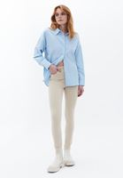 Bayan Bej Yüksek Bel Skinny-Fit Pantolon ( TENCEL™ )