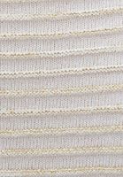 Bayan Krem Bot Yaka Simli Crop Tişört