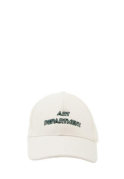 Krem Sloganlı Şapka