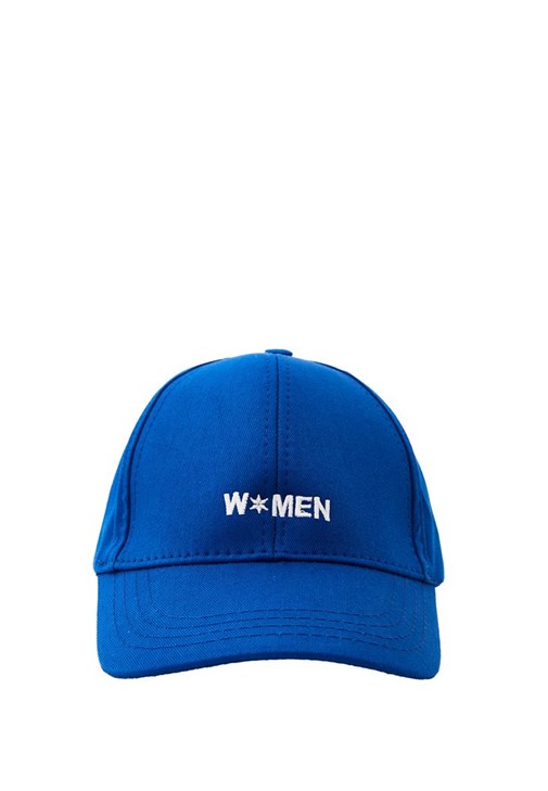 Mavi Sloganlı Şapka