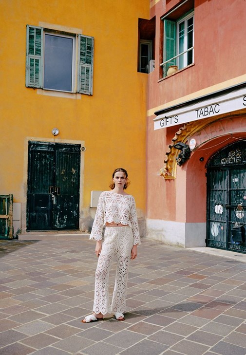  Tığ İşi Flare Pantolon