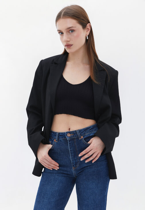 Tencel Uzun Etek ve Denim Gömlek Kombini