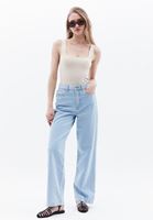 Bayan Bej Pamuklu Kare Yaka Atlet