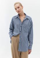 Bayan Çok Renkli Pamuklu Oversize Gömlek