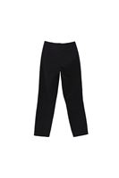 Bayan Siyah Yüksek Bel Straight-Fit Pantolon 